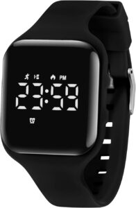 Kids Digital Sport Watch, Step Counter, Waterproof, Ages 5-16