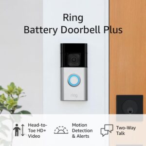 Ring Battery Doorbell Plus | HD+ Video, Motion, 2-Way Talk