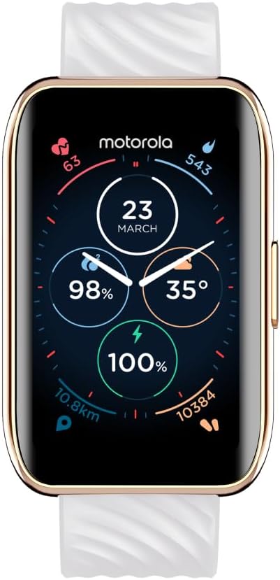 Moto 40 Smartwatch: 10D Battery, 1.5" Display, Rose Gold