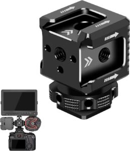 Aluminum Triple Cold Shoe Mount Bracket