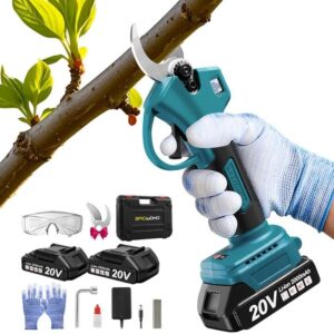 Cordless Brushless Pruner w/ LCD, 2 Batteries