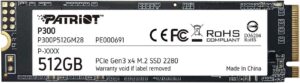 Patriot P300 512GB PCIe Gen3 SSD