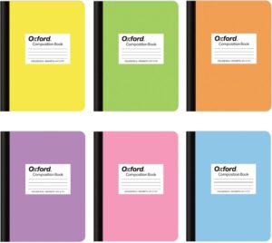 Oxford Composition Notebooks, 6-Pack