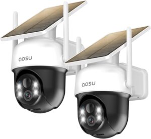 AOSU Solar Camera: 2K, Auto Tracking