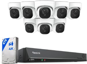 REOLINK 8MP 8Cam 16CH NVR 4TB H.265 RLK16-800D8