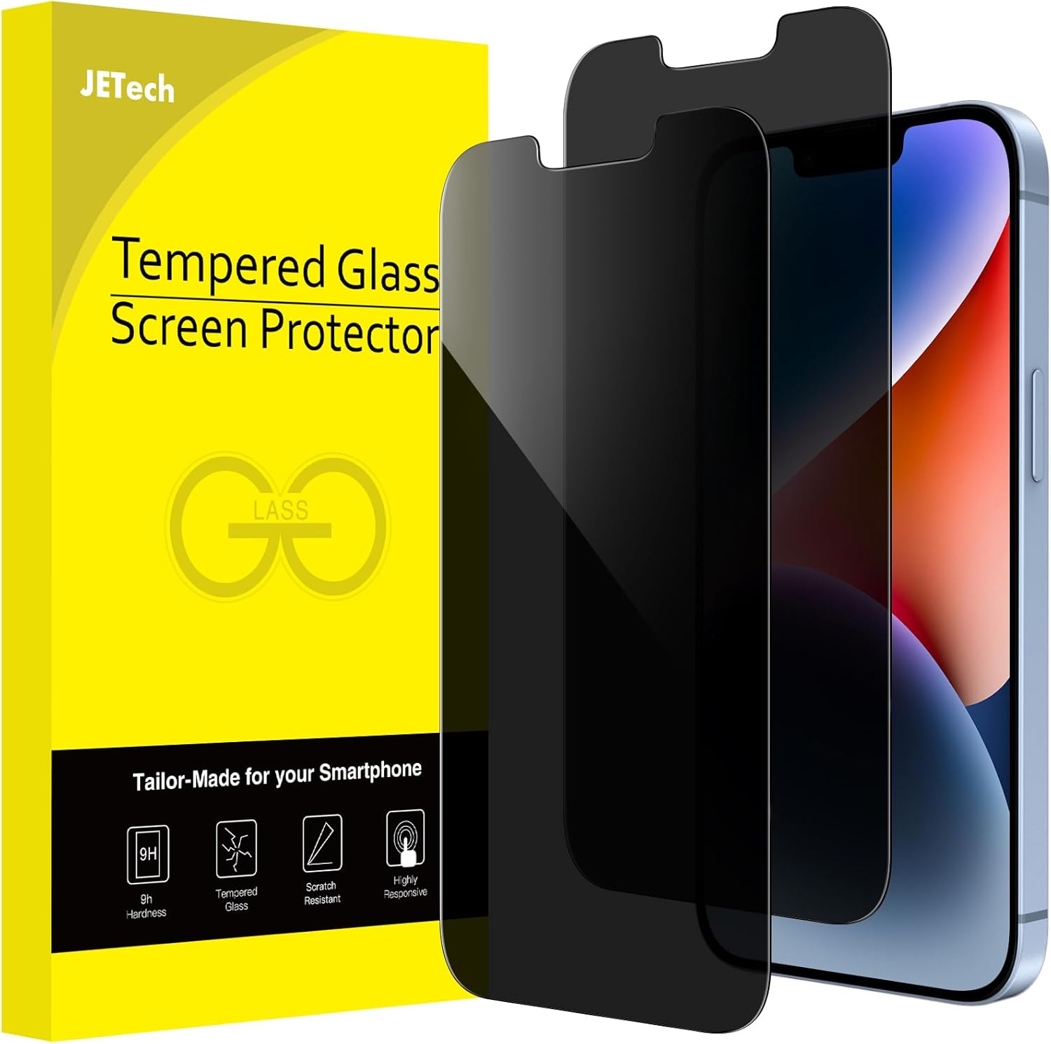 JETech iPhone 14 Plus Privacy Screen Protector