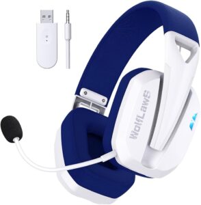 Wireless Gaming Headset for PS5/PS4/PC/Mac/Switch, 48H Battery