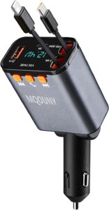 60W 5-in-1 Bluetooth FM Transmitter Charger
