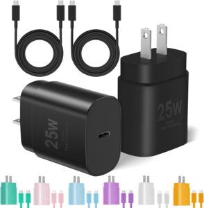 2-Pack 25W USB-C Charger & Cable