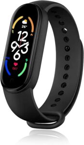 Fitness Tracker: HR, SpO2, Sleep, Waterproof, 7-Day Battery