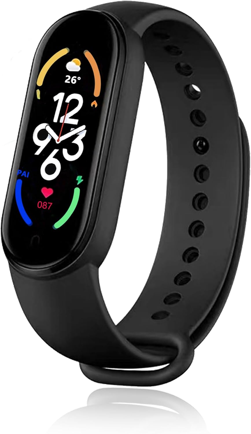 Fitness Tracker: HR, SpO2, Sleep, Waterproof, 7-Day Battery