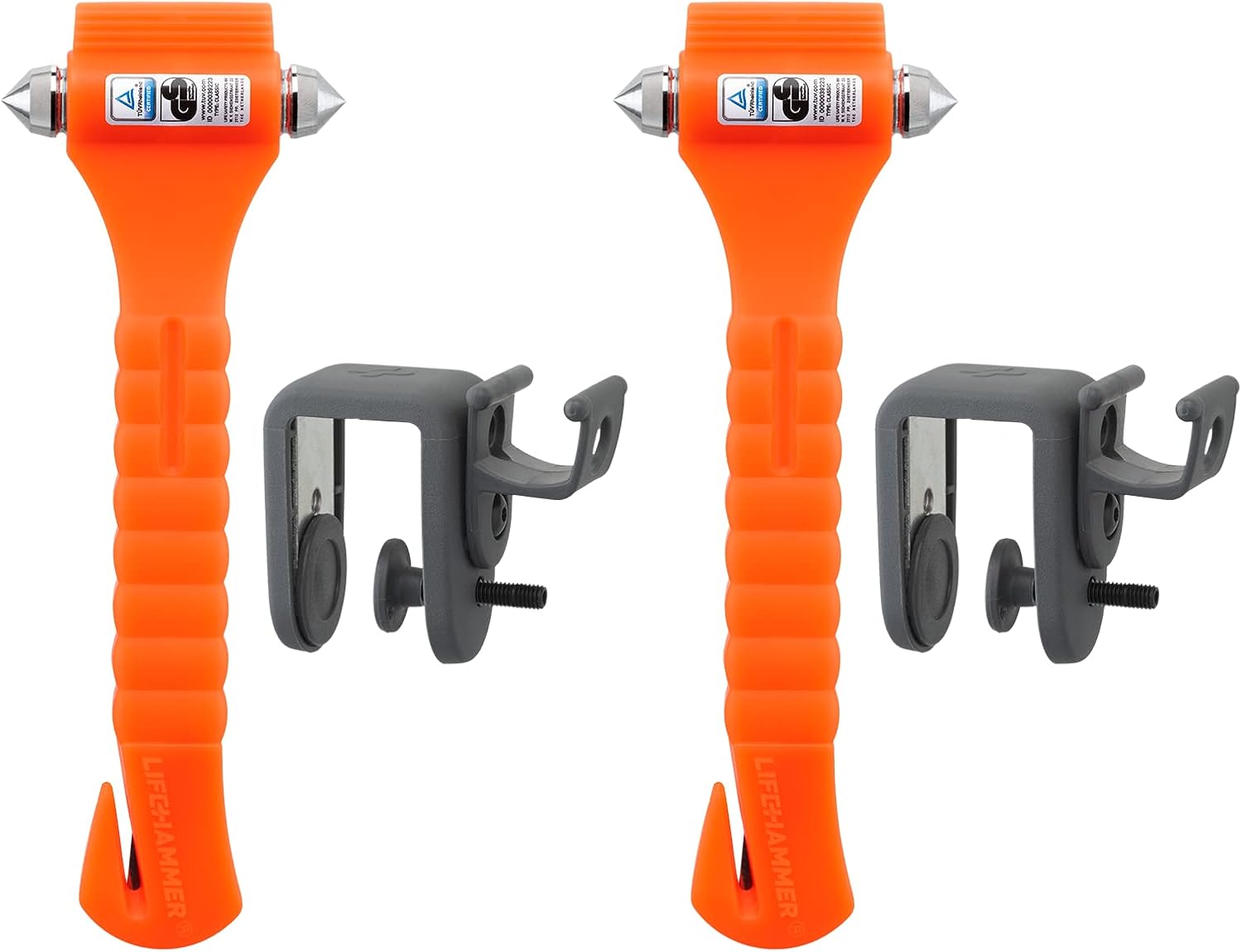 LifeHammer Car Escape Tool, 2-Pack, Orange