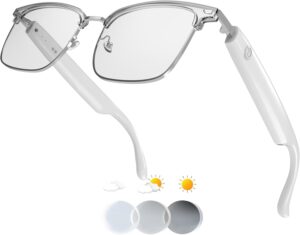 Smart Audio Glasses w/Color-Changing Lenses