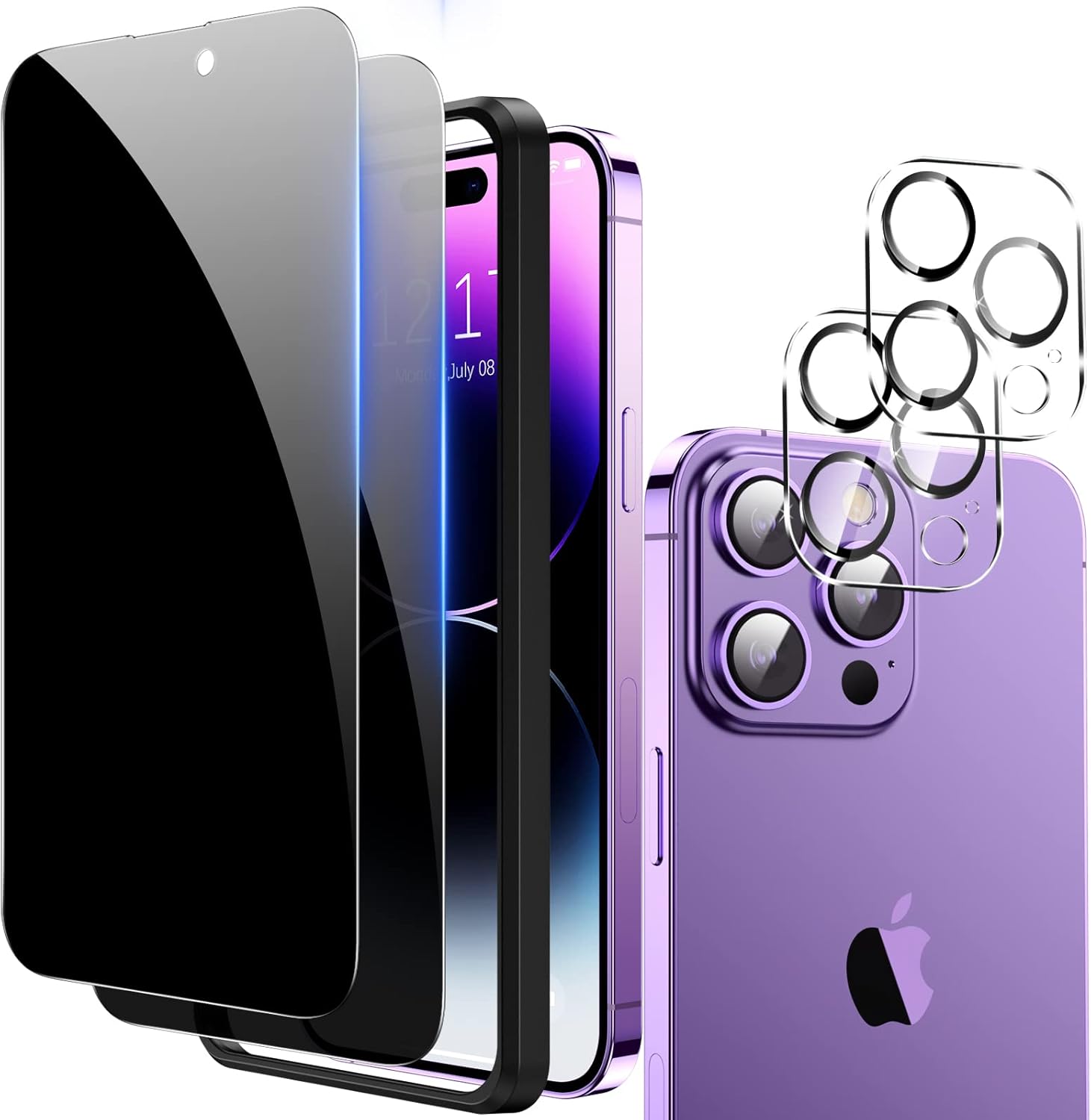 [2+2 Pack] iPhone 14 Pro Max Privacy Screen Protector