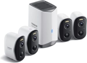 Baseus 4-Cam Kit: 2K, No Fee, 16TB, Alexa