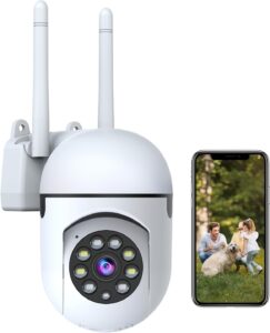 1080P WiFi Security Cam with Pan/Tilt & Night Vision