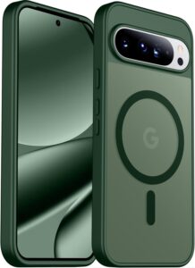 Pixel 10 Pro Case, Military Translucent Green