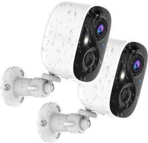 2K Wireless Security Cameras, 2-Pack