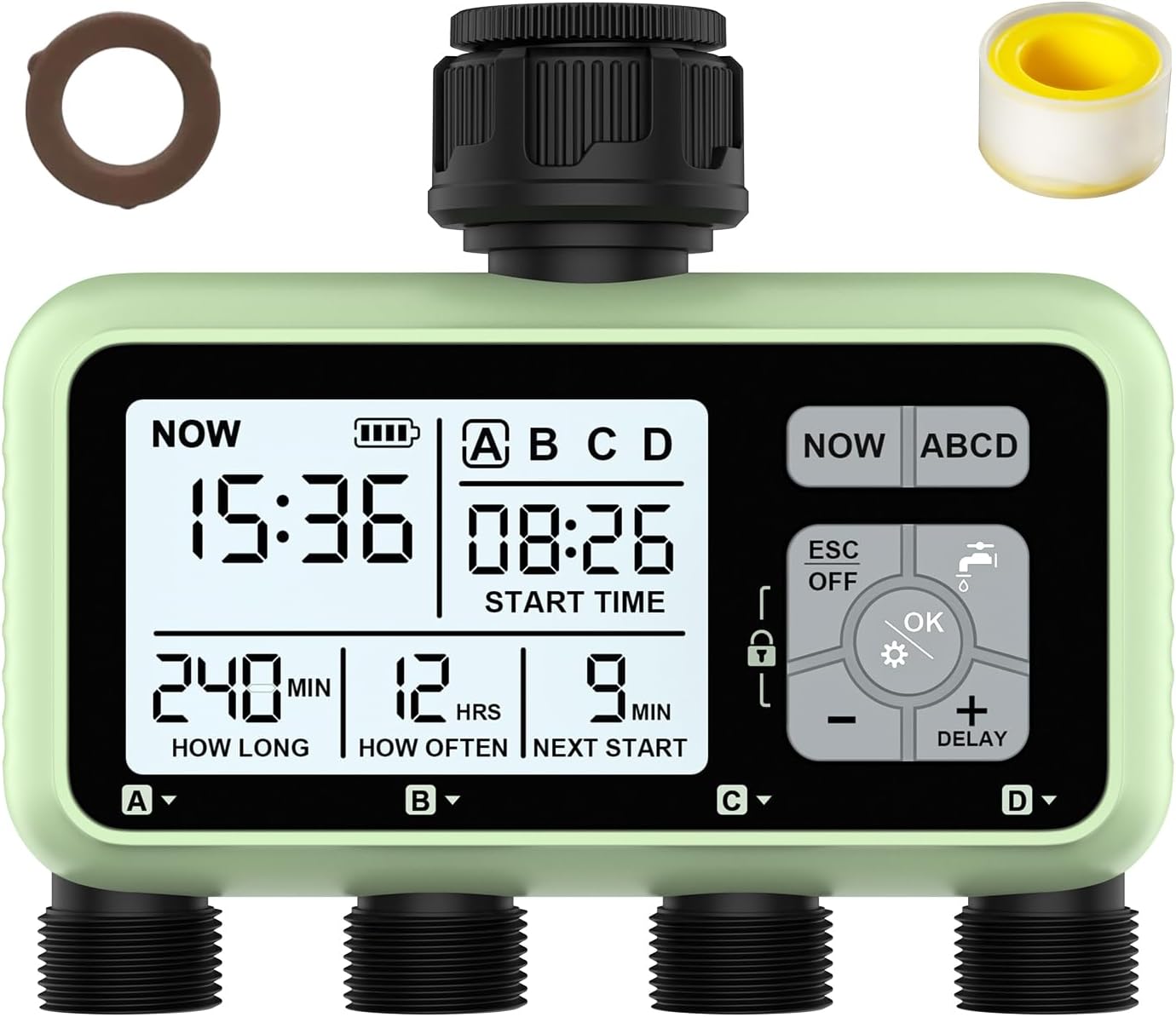 4-Zone Garden Hose Timer