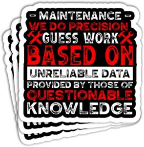 Precision Guesswork Stickers for Techs