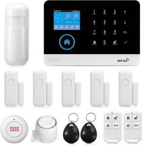 LWOHSI WiFi Alarm System, 13pc, Alexa, No Fees