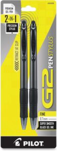 Pilot G2 Stylus Pen, 0.7mm, 2-Pack
