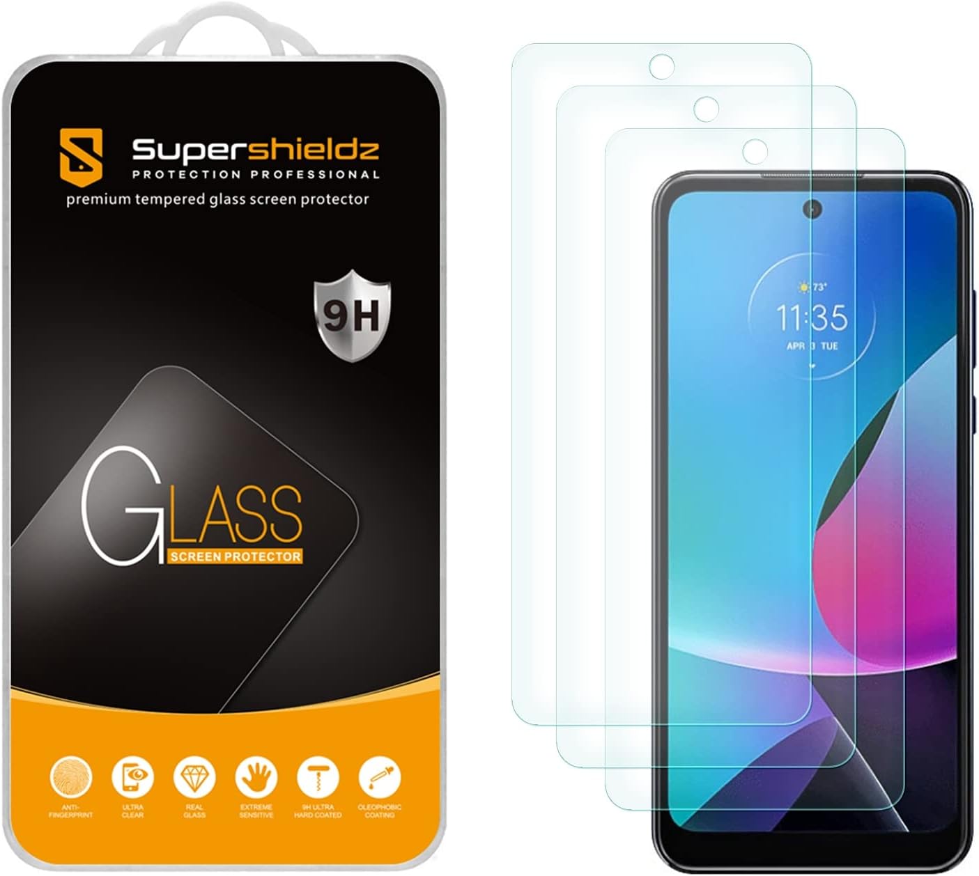Supershieldz Moto G Power 5G (2023) 3-Pack Glass