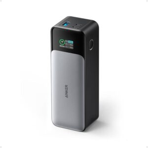 Anker 737 Power Bank, 24K mAh 140W, 3-Port, Smart Display