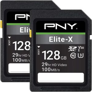 PNY 128GB Elite-X SDXC Card 2-Pack