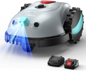 V100 Robotic Mower: Smart, Quiet, 1,600 sq ft