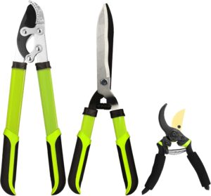 3PCS Garden Shears & Trimmer Set