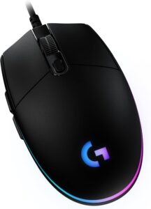Logitech G203 RGB Gaming Mouse, 8K DPI, 6 Buttons