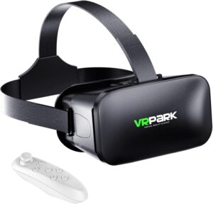 3D VR Headset for iPhone/Android, 4.5-6.7", Black