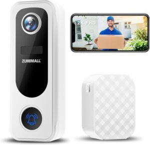 ZUMIMALL 2K Wireless Doorbell Camera