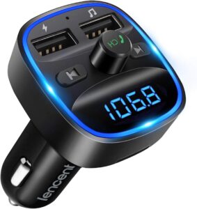 LENCENT Bluetooth FM Transmitter Car Kit