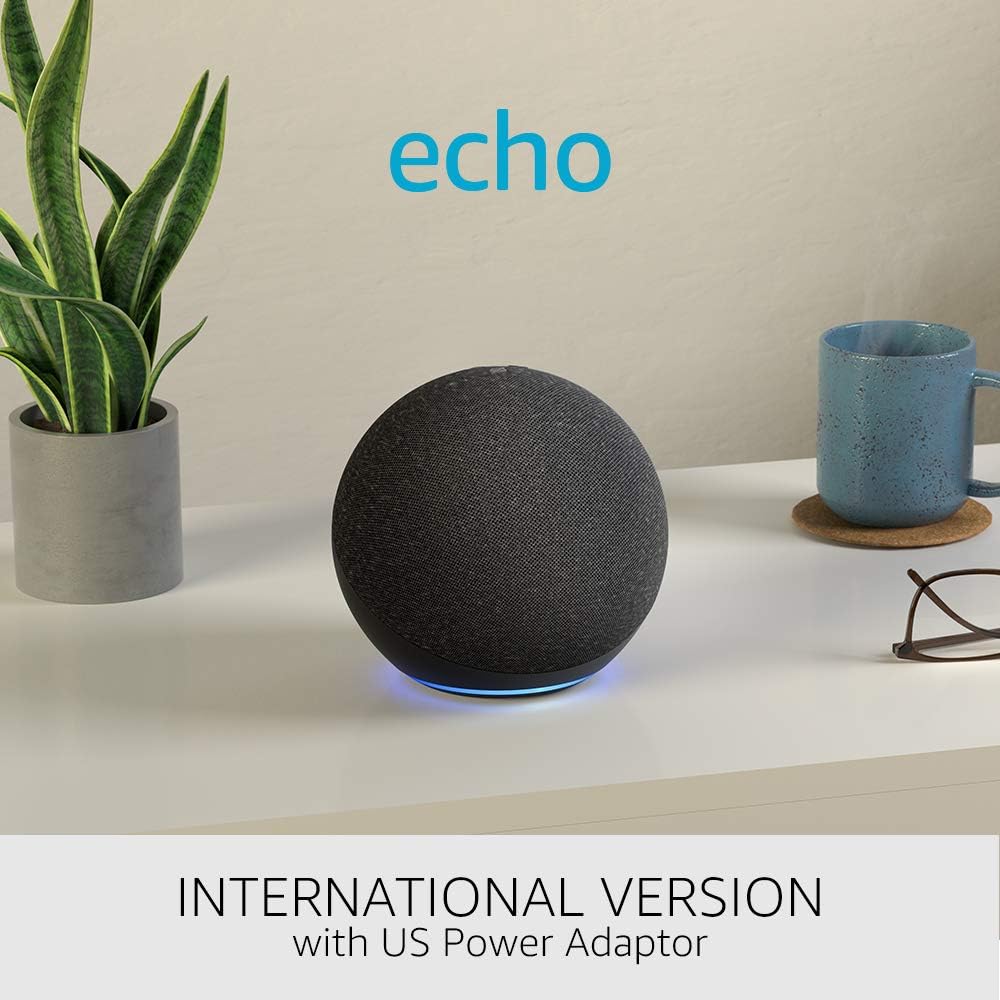 Echo (4th gen) | Premium sound, hub | Charcoal