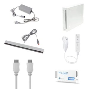 Wii Console White HDMI Bundle (Renewed)
