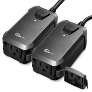 TREATLIFE Smart Dimmer Plug 2 Pack, Alexa/Google, 400W, IP44