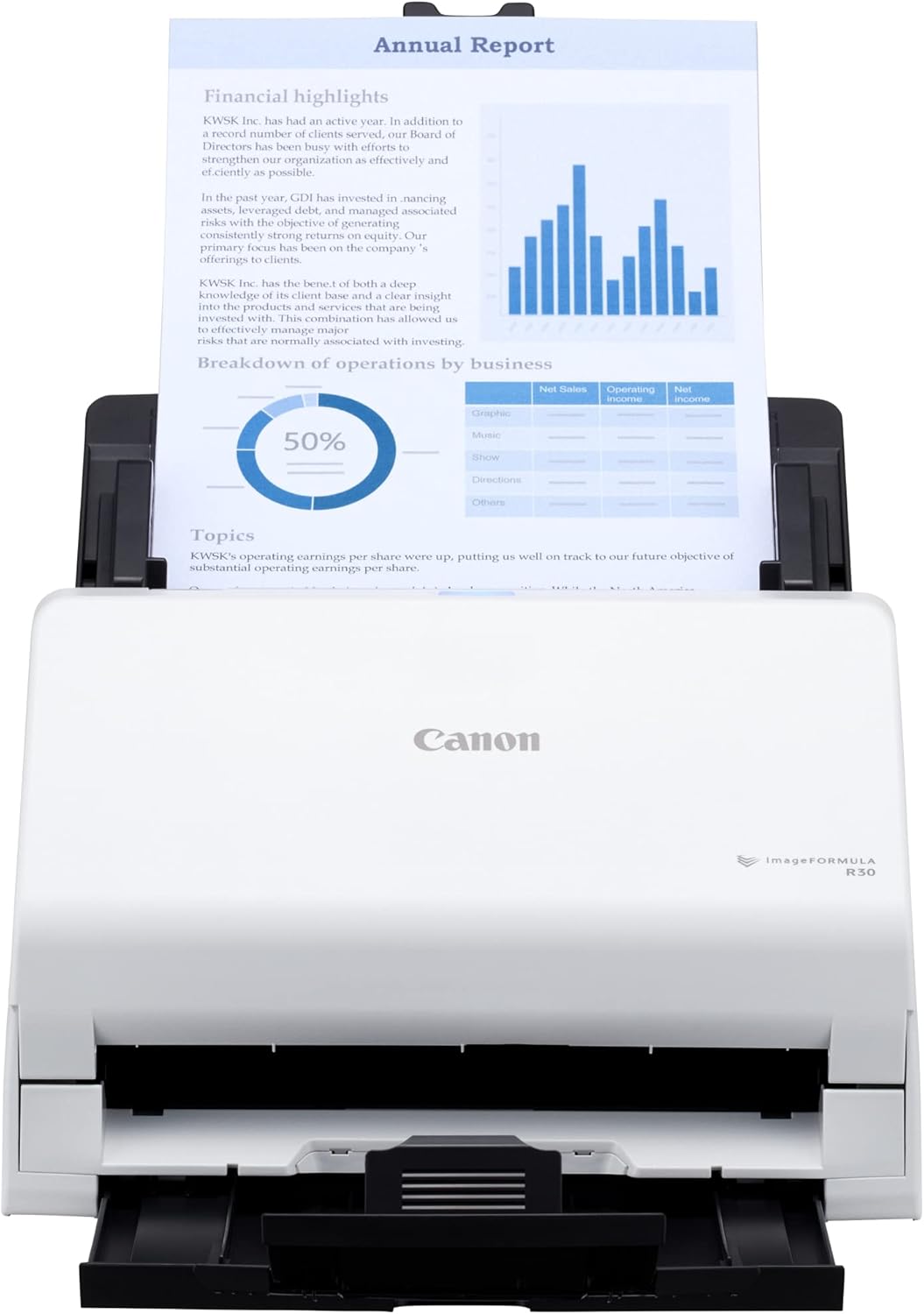 Canon R30 Doc Scanner, ADF, Duplex, Plug-and-Scan