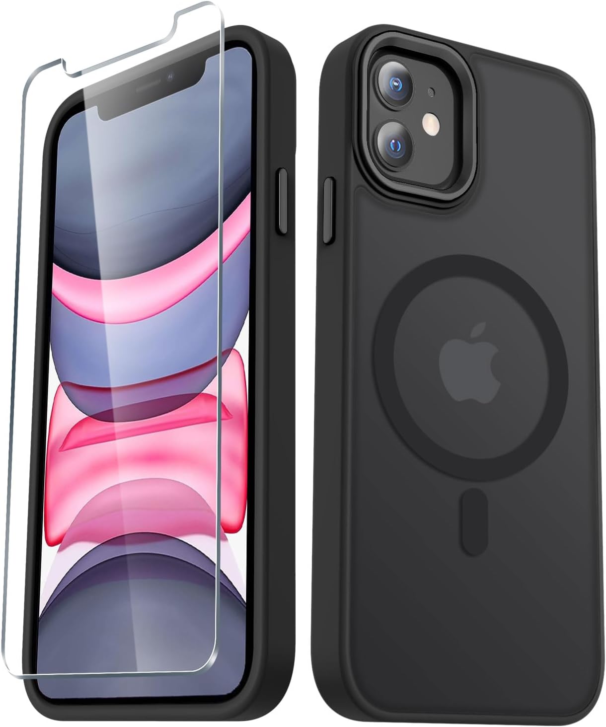 Matte Magnetic Case w/ Screen Protector for iPhone 11