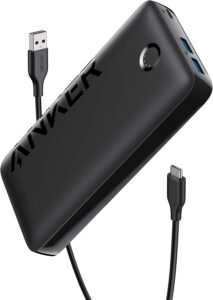 Anker 20,000mAh Power Bank, 22.5W, 2 USB-A, 1 USB-C