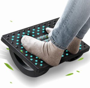 Ergonomic Rocking Footrest with Massager