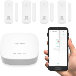 YoLink LoRa Door Sensor - 1/4 Mi, 5Y Batt, Alerts