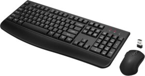 Wireless Keyboard & Mouse Combo, Black