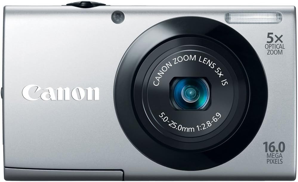 Canon PowerShot A3400 16MP 5X Zoom 28mm 720p 3" LCD Silver