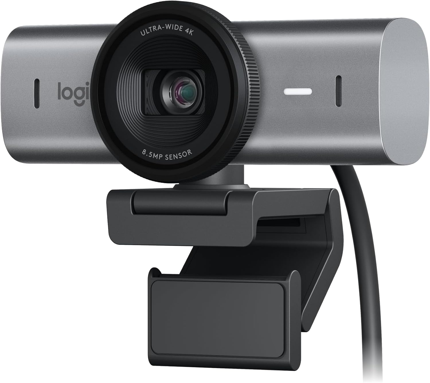 Logitech MX Brio 4K Webcam, Dual Mics, USB-C - Graphite