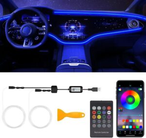 RGB Car LED Strip Lights w/ Remote & Music Sync