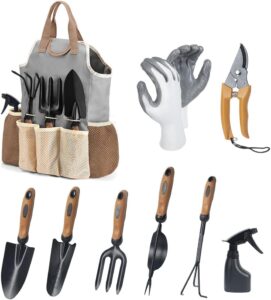9-Piece Stainless Steel Garden Tool Set