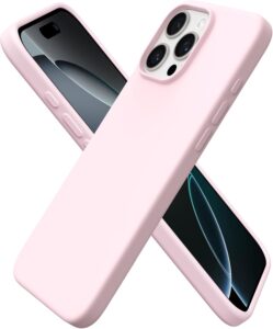iPhone 16 Pro Max Slim Silicone Case - Chalk Pink
