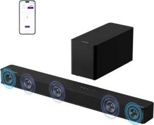 ULTIMEA 5.1CH Soundbar w/Subwoofer, Dolby Atmos, BT 5.4
